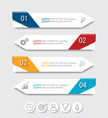 Infographic Vector abstract design web banner template.Modern banner.