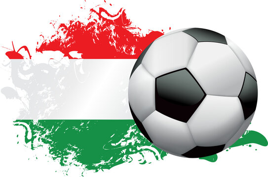 Hungary Soccer Grunge Design