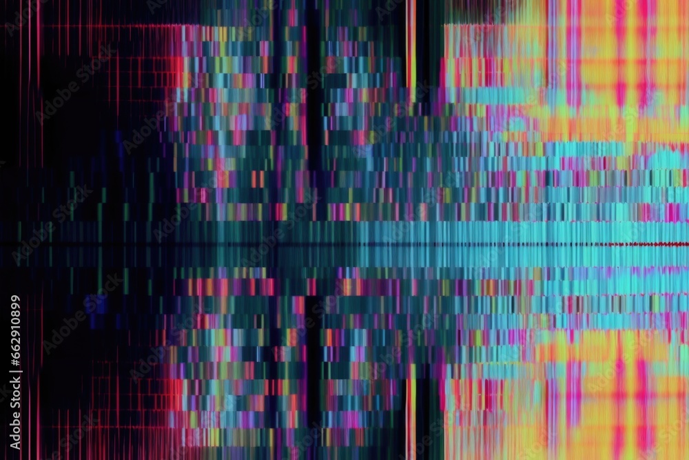 Poster abstract colorful background with glitch effect