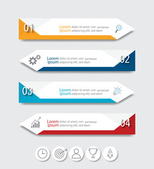 Infographic Vector abstract design web banner template.Modern banner.