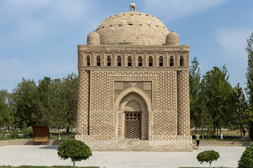 Usbekistan Samaniden-Mausoleum in Buchara mit Ziegelornamentik - Gesamtansicht