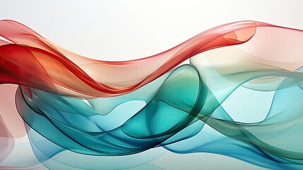  an abstract painting of a red and blue wave of smoke.  generative ai