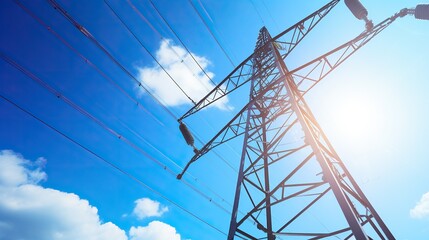 High voltage power transmission line mast