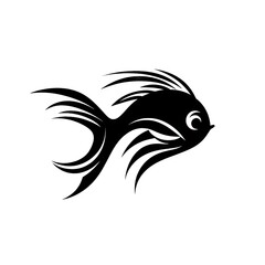 Obraz premium Fish Icon, Sea Animal Symbol, Minimal Fish Silhouette