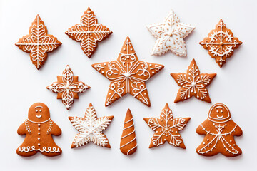 Christmas stars cookies. Making gingerbread cookies for Holidays. Gingerbread dough. Christmas Baking background. Form for cutting gingerbread.