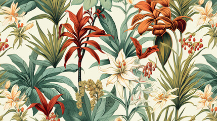 Vintage floral pattern