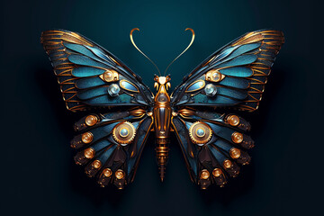 Dive into the world of innovation with a captivating butterfly illustration symbolizing the beauty of technological creativity. Ai generated