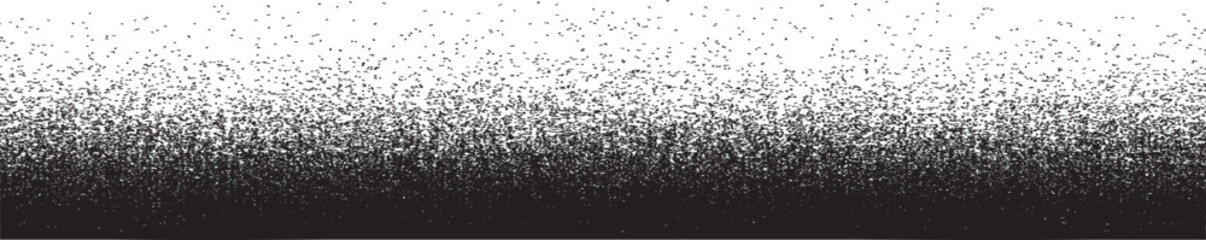 Sprayed black line .Graffiti art design . Noise dispersion logo . Spray effect .Grunge, grainy, gritty texture . Distressed element .vector 