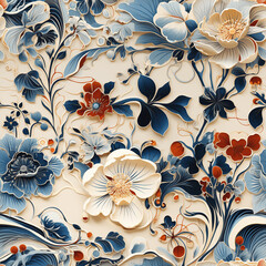 Arabesque template texture of Silk Road Tapestry (Tile)