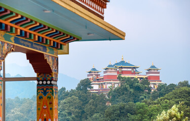 The beautiful Kopan Monastery architecture building is also known for its Khachoe Ghakyil Ling...