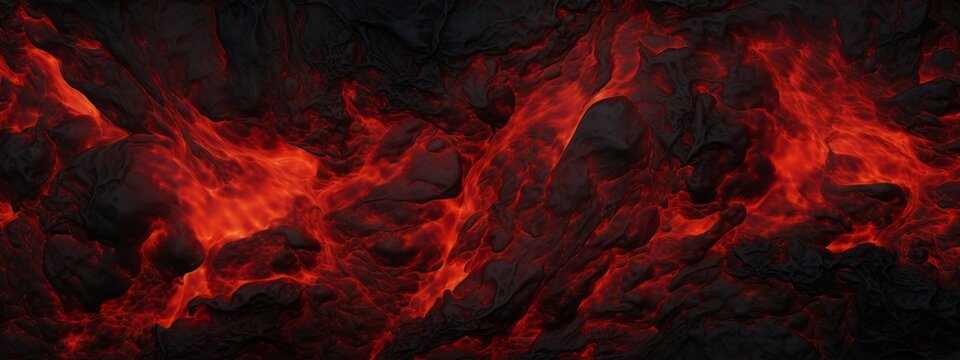 Lava texture fire background rock volcano magma molten hell hot flow flame pattern seamless. Earth lava crack volcanic texture ground fire burn explosion stone liquid black red inferno planet relief.