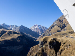 landscape with Caucasus Mountains