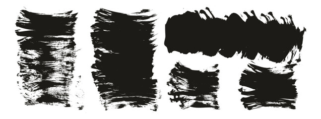 Flat Fan Brush Thick Short Background High Detail Abstract Vector Background MEGA Set 