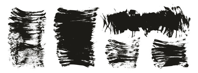 Flat Fan Brush Thick Short Background High Detail Abstract Vector Background MEGA Set 