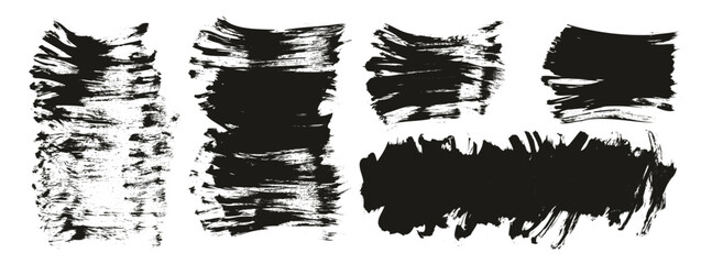 Flat Fan Brush Thick Short Background High Detail Abstract Vector Background MEGA Set 