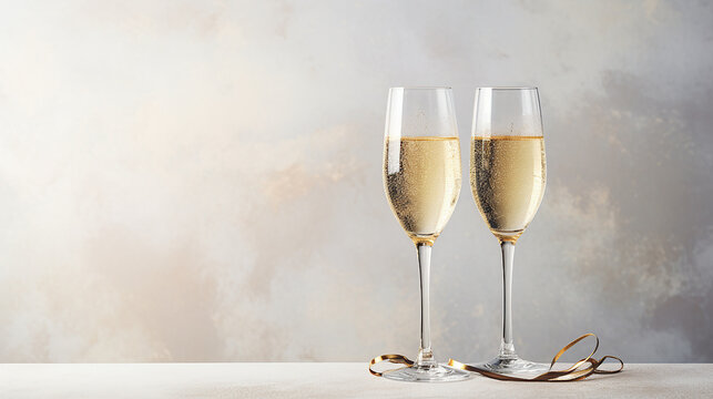 taças de champanhe ano novo 2024