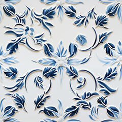 Fototapeta premium Arabesque template texture of Stencils (Tile)