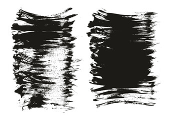 Flat Fan Brush Thick Short Background High Detail Abstract Vector Background Set 