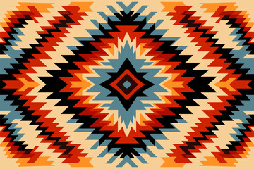Native artisan Ikat pattern, Rich cultural fabric weaving heritage. - obrazy, fototapety, plakaty