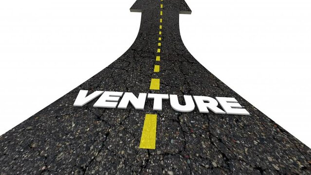 Venture New Opportunity Road Arrow Up Successful Project Startup 3d Animation