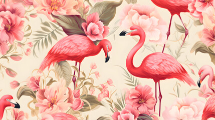 pink flamingo Background 