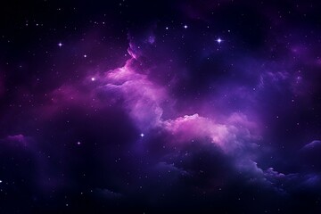 Fototapeta na wymiar An enigmatic cosmos with varying shades of purple. A unique backdrop for design. Ideal for wallpapers, posters, web, and cards. Generative AI