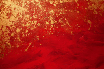 Gold and Red Abstract Texture Background Copy Space