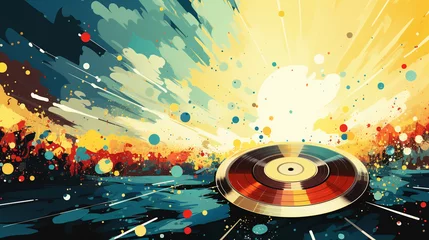 Abstract objects for an exhibition of music, art, painting, © alexkich