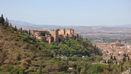 Naklejka premium La Alhambra de Granada, Granada, Andalucía, España