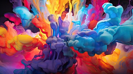 Background of A Symphony of Flowing Dreamscapes in Motion - Generative AI