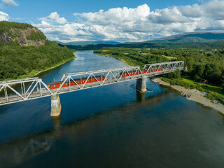 Bertnem railroad bridge in Norway