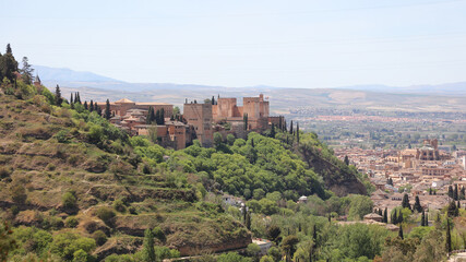 Fototapeta na wymiar La Alhambra de Granada, Granada, Andalucía, España