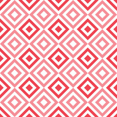 Seamless geometric pattern with line rhombus on pink background. Print for fabric background, textile