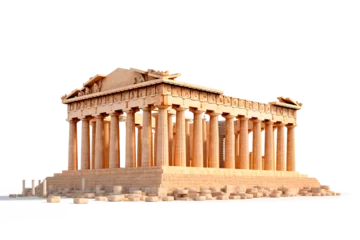 Fotobehang Parthenon, Athens, Greece isolated  © lucas