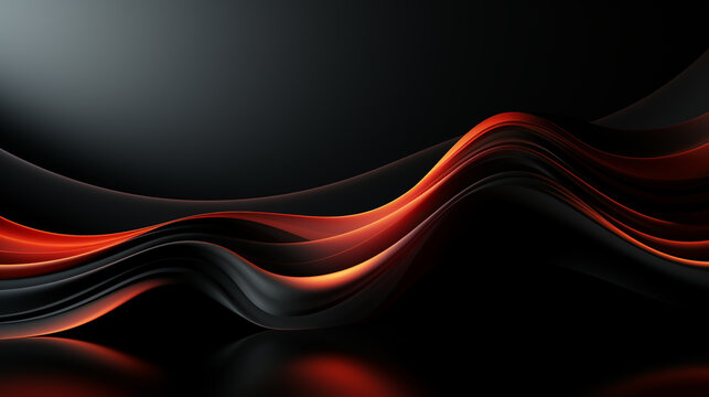 Abstract red and black shapes background