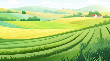 summer background mountains field