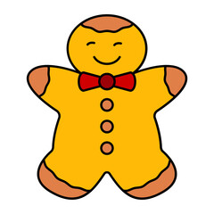 Gingerbread Biscuits concept,  perfect tea time treats vector icon design, Bakery and Baked Goods symbol, Culinary and Kitchen Education sign, Recipe development stock illustration