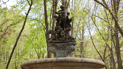 Fuente de Neptuno, Jardín de la Isla, Aranjuez, Madrid, España