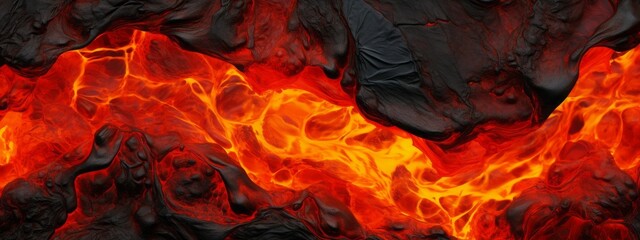 Lava texture fire background rock volcano magma molten hell hot flow flame pattern seamless. Earth lava crack volcanic texture ground fire burn explosion stone liquid black red inferno planet relief.