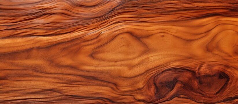 Acacia koa wood with prominent patterns With copyspace for text