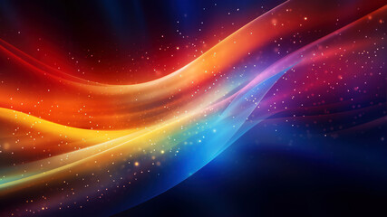 Fototapeta premium abstract colorful background with smooth lines and sparkles, vector illustration