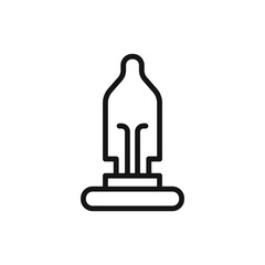 Car Bulb Icon, Car Part Icon Design