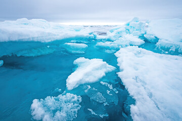 Dramatic Colors in the Midst of the Pack Ice