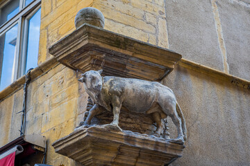 Le boeuf dans le quartier de Saint Jean du Vieux Lyon
