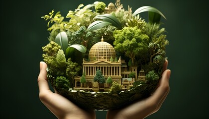 green planet cutout  - obrazy, fototapety, plakaty