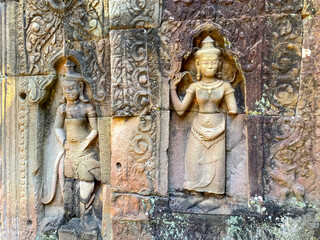 Obraz premium Ta Som, Tasaom, a small Buddhist temple in Angkor, Cambodia