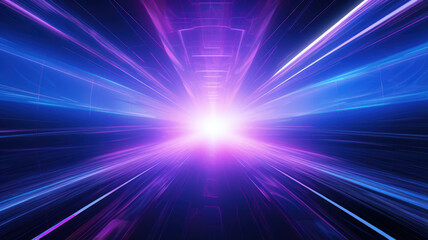 Obraz premium Eternal Light Tunnel, Abstract Infinity Background