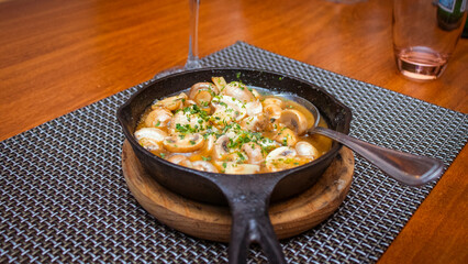 Comida de restaurante italiano