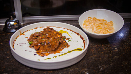 Comida de restaurante italiano