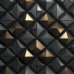 Metal embossed textures, geometric, 3D shading,  3d geometric tile pattern, elevattion view, precious metal colours, high tecnology molted metal pattern.